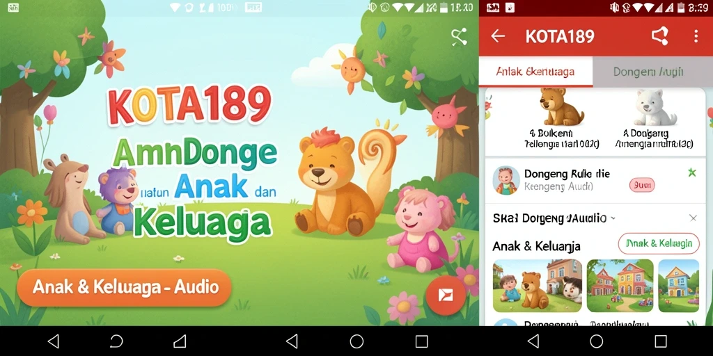 Antarmuka KOTA189 dengan koleksi dongeng audio yang menarik.
