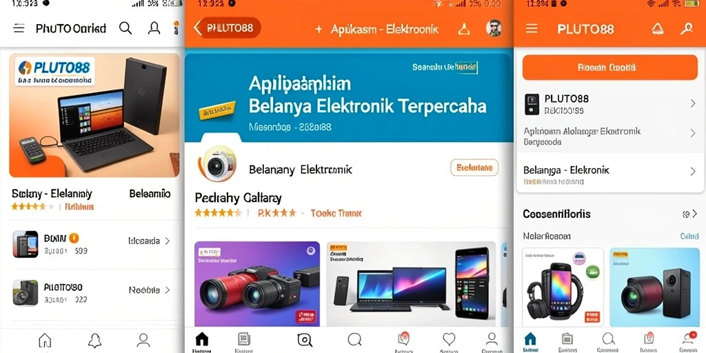 Tampilan antarmuka modern PLUTO88 yang ramah pengguna.